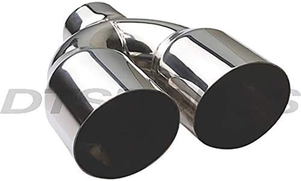 Dt-25088Dl Different Trends Dual Angle Cut Ss Exhaust Tip 2.50In Id/3.50In Od