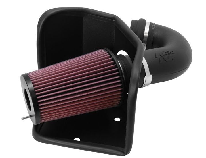 Cold Air Intake System K&N: High-Flow Air Filter, Increase Performance & Towing: Compatible with 1994-2002 Dodge/RAM: 2500, 3500, 57-1525