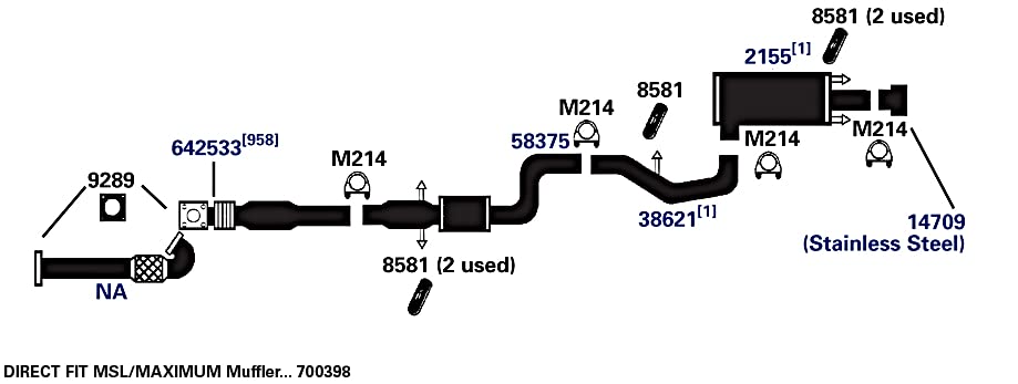 Exhaust AP Products Muffler 2155