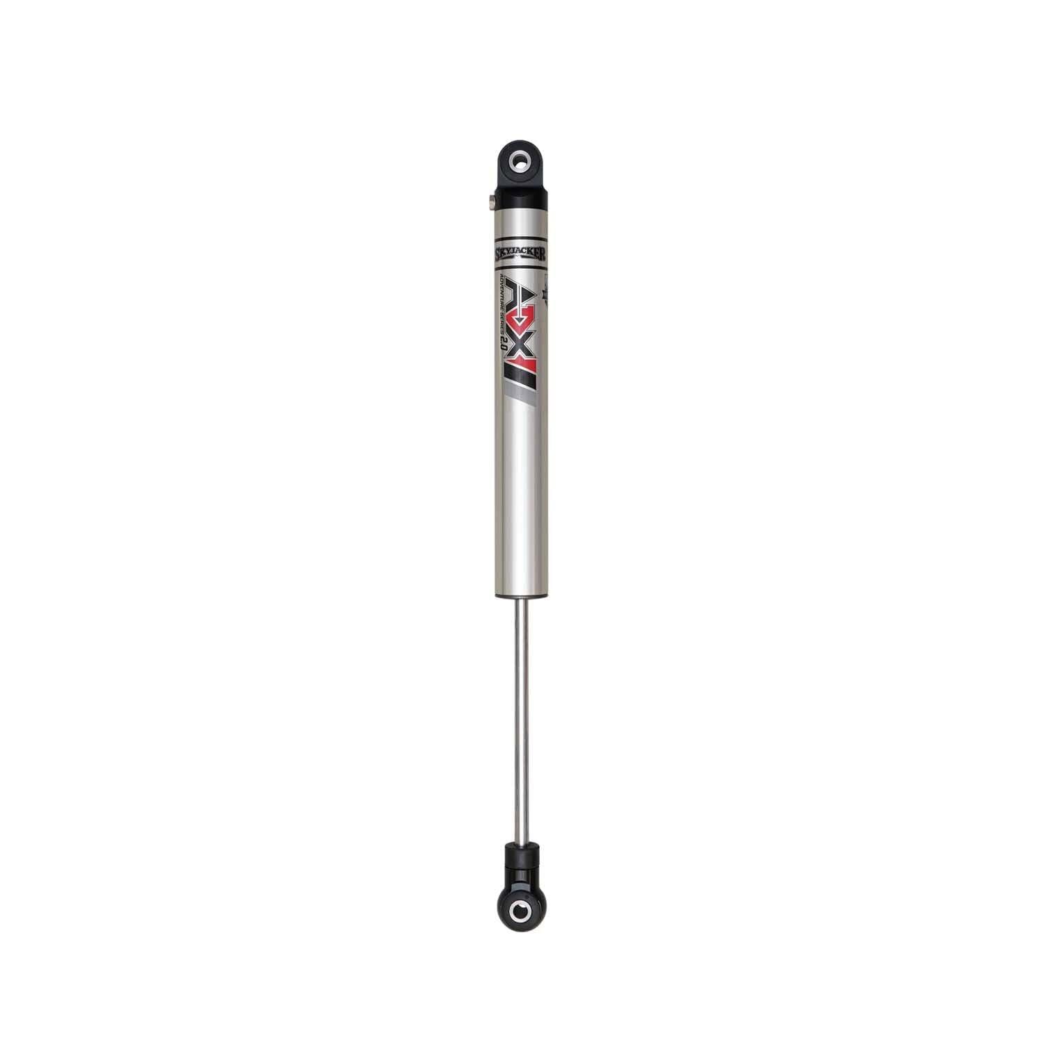 Skyjacker Monotube Shock, 17.5 in Compressed / 27.5 in Extended, Rear, Aluminum, Silver Anodized, compatible with Jeep Gladiator JT 2020-25, Each