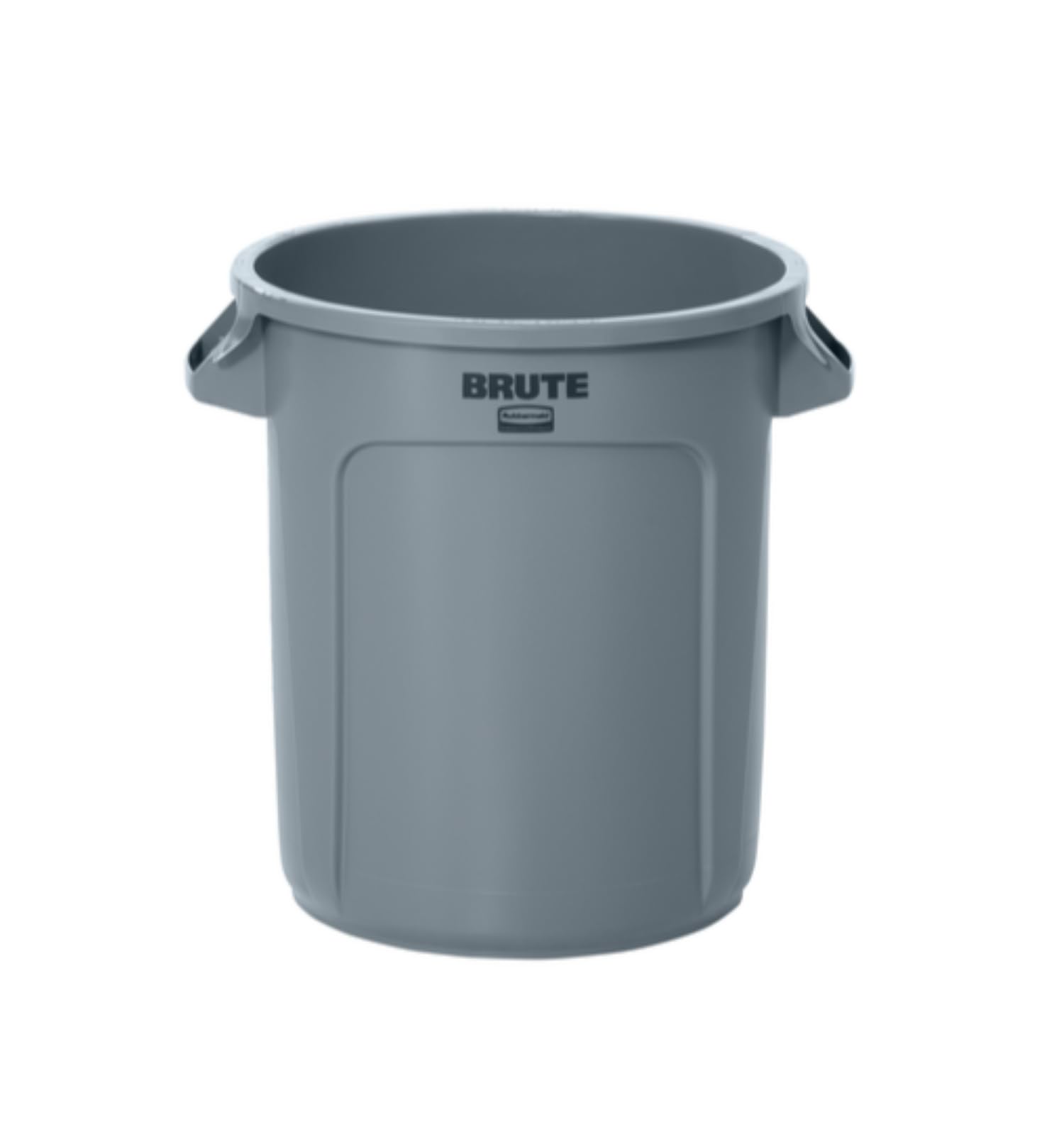 BRUTE Rubbermaid Commercial Products Heavy-Duty Round Trash/Garbage Can, 10-Gallon, Gray, Outdoor Waste Container for Landscapers/Construction/Restaurants/Office/Warehouse/Commercial Environments