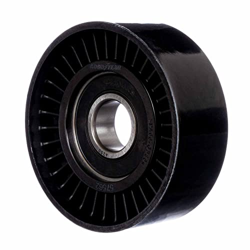 Belts Goodyear 57562 Idler/Tensioner Pulley Drive - Black - Cadillac Escalade (2002-2014), Ford Explorer (1996-2001), GMC C2500 Suburban (1995), Hummer H2 (2008-2009), Jaguar F-Type (2016-2024)