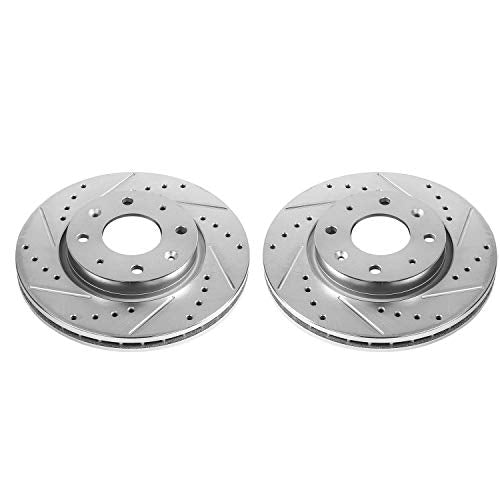 Power Stop Front JBR1515XPR Drilled & Slotted Rotor Pair For Kia Spectra 2004-2009 | Kia Spectra5 2005-2009/Kia Spectra 2004-2009 | Kia Spectra5 2005-2009 [Vehicle Specific]