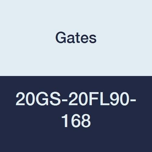 Gates GlobalSpiral 20GS-20FL90-168 Couplings, Code 61 O-Ring Flange, Zinc Plated Carbon Steel, 6.54", 90° Bent Tube, 1 1/4" ID