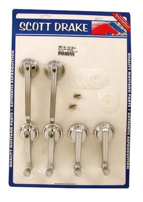 65-7 Cp,Cv Door & Window Hdle (KIT-DH-4) Scott Drake Classic