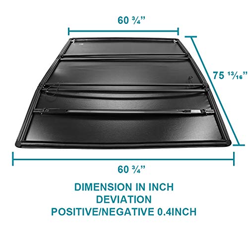 TC3-TAC95-6-MP SPEC-D TUNING 6 Bed Trifold Cover for 89-04 Toyota Tacoma