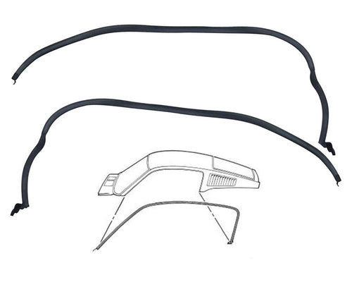 C7ZZ-6351222-3A Scott Drake 1967-1968 Fastback Roof Rail Seal