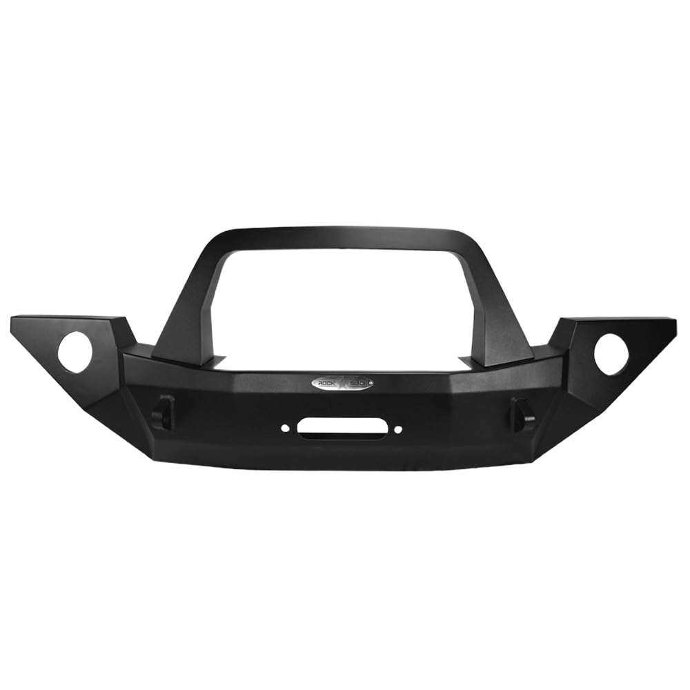 Full Front Bumper & Bull Bar Rock Slide Engineering for Jeep Wrangler JL/JT Unlimited & Gladiator (FISHER PLOW FRAME WILL NOT FIT) FB-F-100-JL