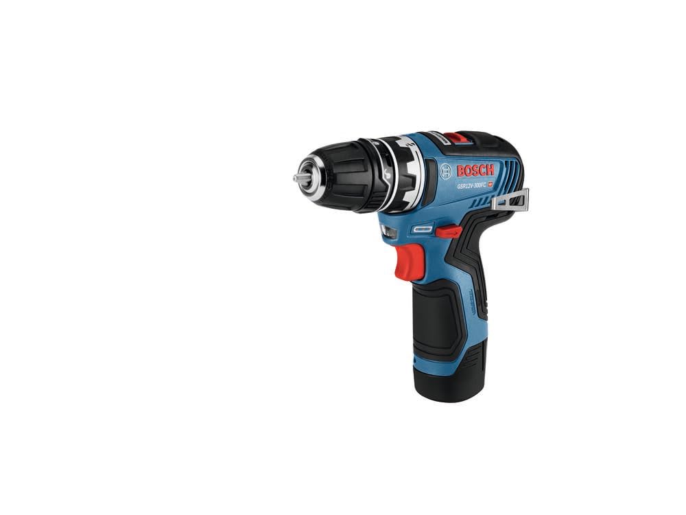 GSR12V-300FCB22 Bosch 12V Max Drill/Driver with 5-In-1 Flexiclick® System with (2) 2.0 Ah Batteries
