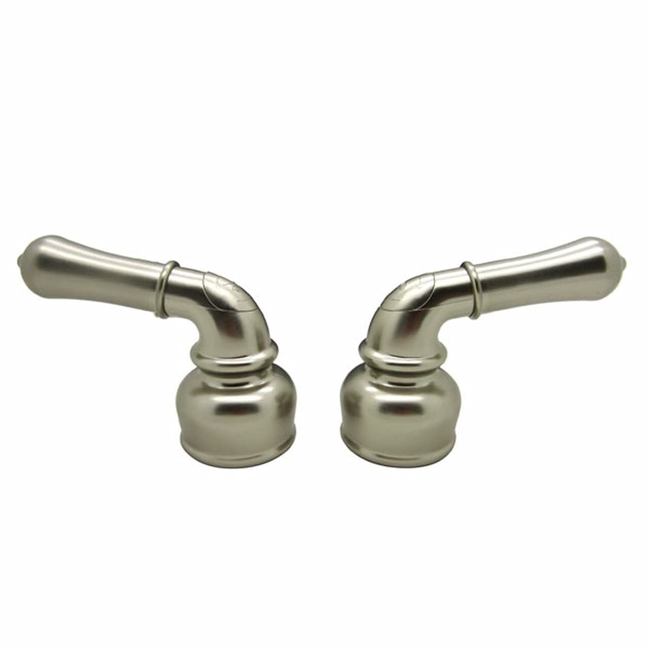 Dura Faucet RV Replacement DF-RKC-SN Hot and Cold Classic Handles, Metallic Plating Over ABS Models Only (Brushed Satin Nickel)