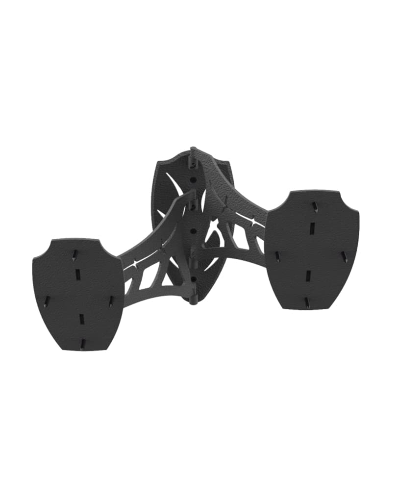 Skull Hooker Steel Small/Medium Game Powder-Coated Dual Shoulder Mount with 8-inch Swing Arm, Black