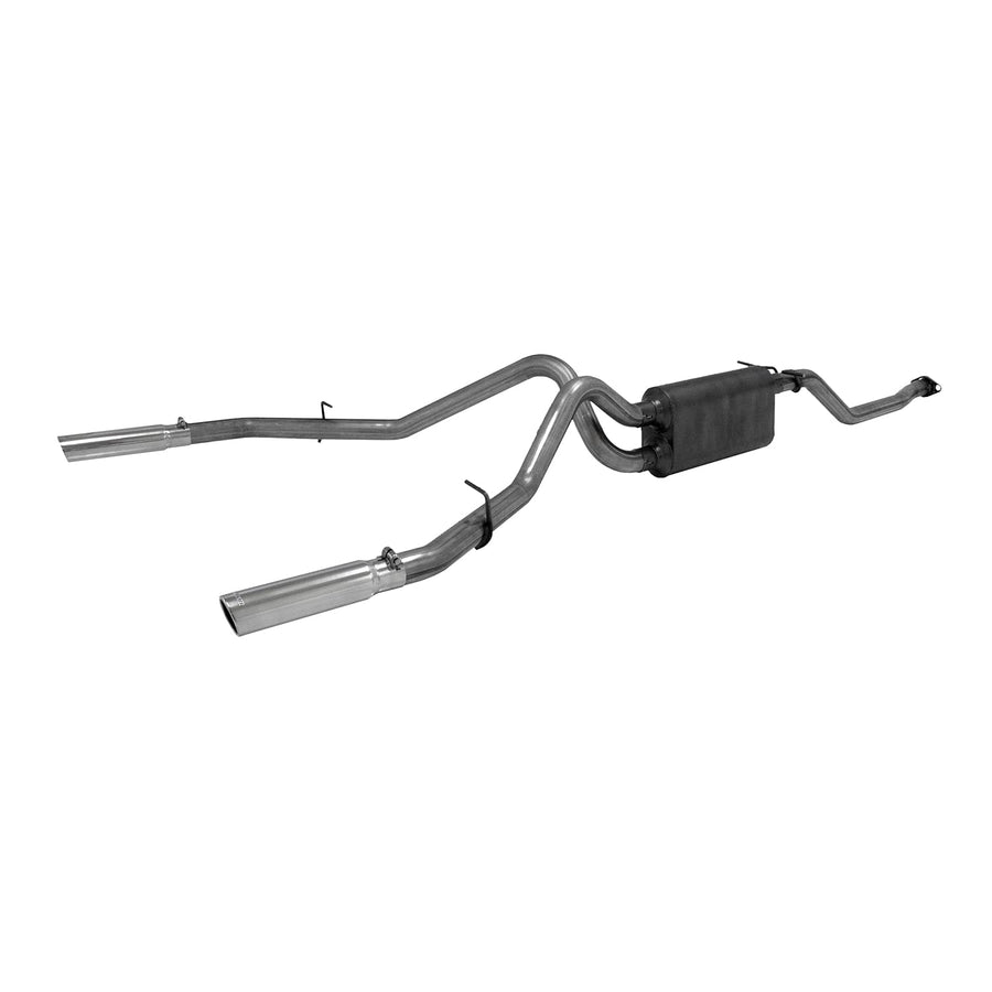 American Thunder Flowmaster 817529 Cat-Back Exhaust Kit 2.5 Inch 409 Stainless Steel 3 Inch Tips Compatible with 1998-2011 Ford Ranger 1998-2009 Mazda B3000 B4000 3.0L 4.0L V6 2/4WD Extended Cab