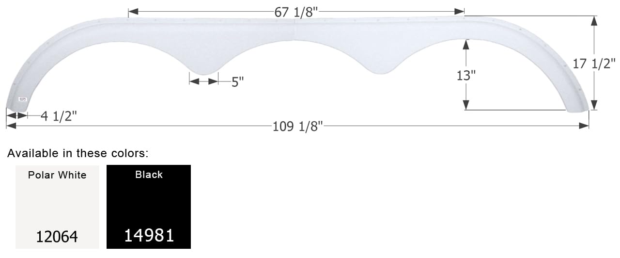 Fender Skirt ICON, Triple, Pace America, FS2064, Polar White
