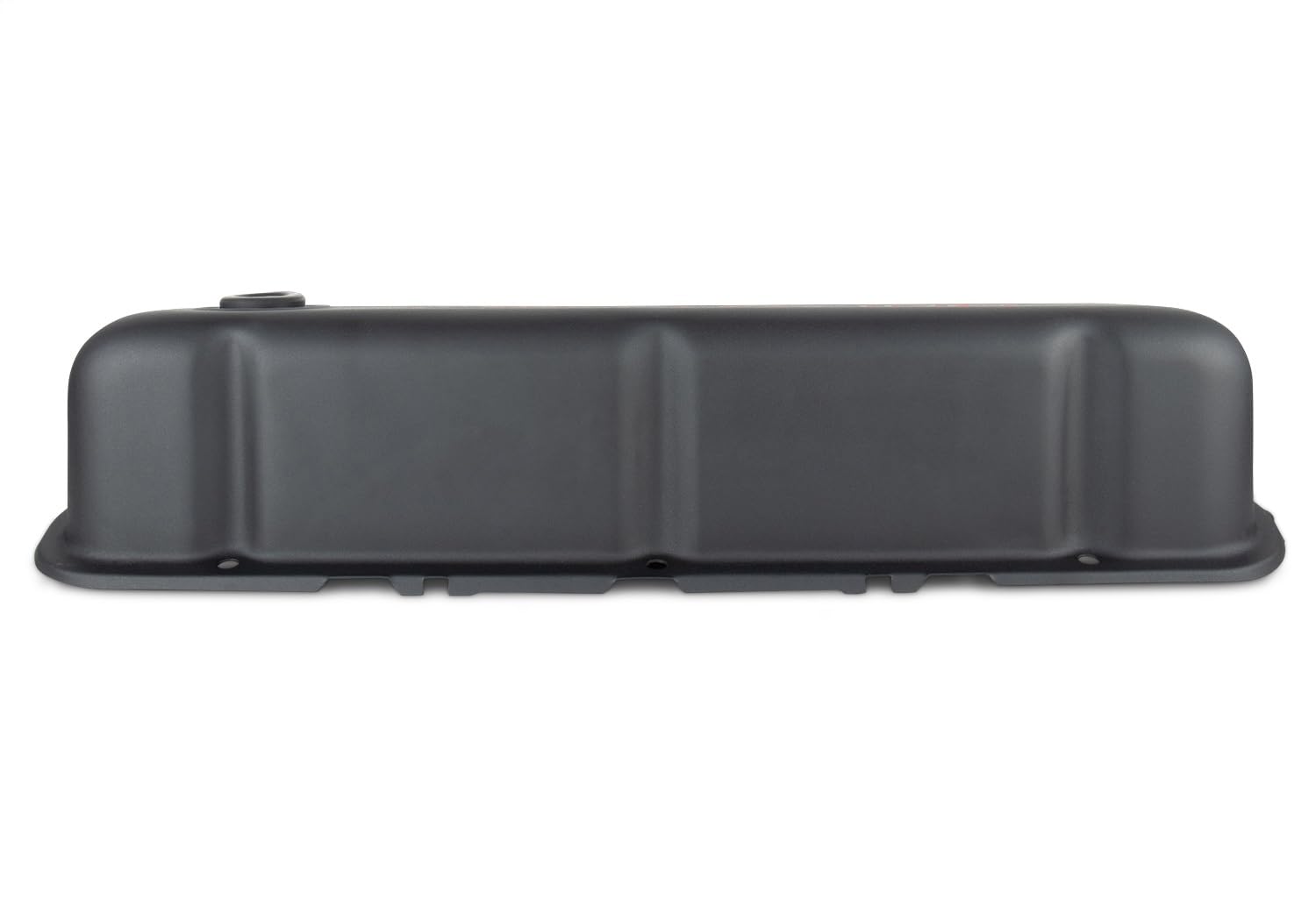 Ford Tall Valve Cover, Baffled, Breather Hole, Ford Mustang Logo, Steel, Black Crinkle