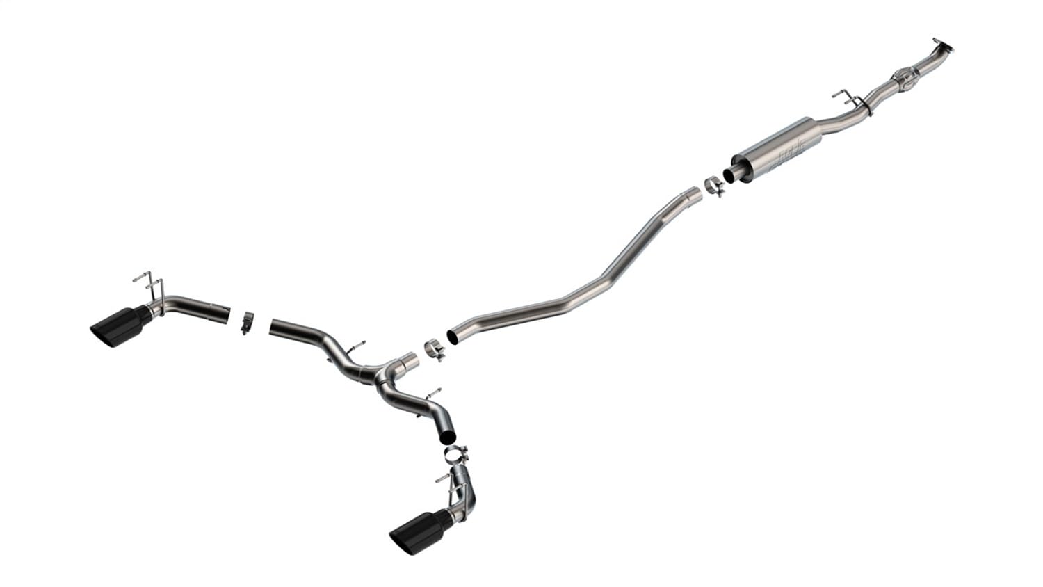 Borla S-Type™ 304 SS Cat-Back Exhaust System with Split Rear Exit 140922BC
