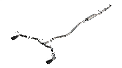 Borla S-Type™ 304 SS Cat-Back Exhaust System with Split Rear Exit 140922BC