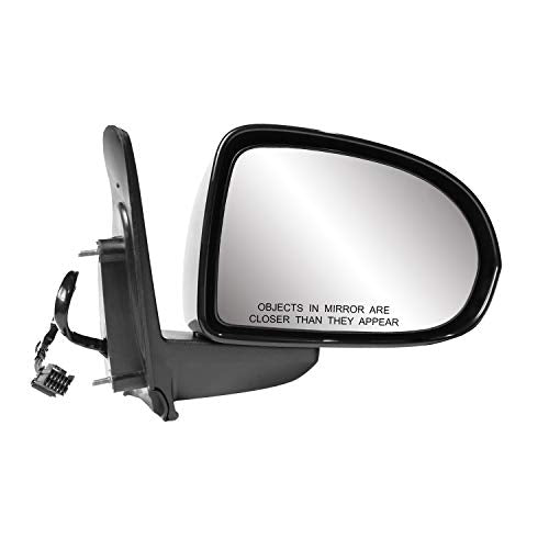 Mirror Passenger Side for JEEP Compass, (textured black w/PTM housing, foldaway), Will Not Fit 2017 Updated Style, RH, Heated Power