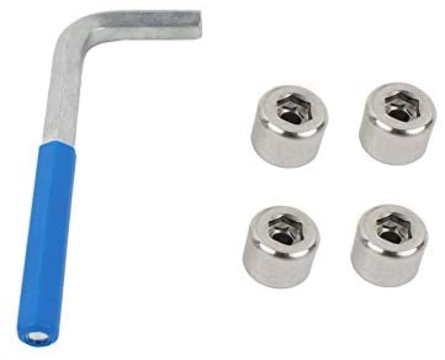 Kentrol 30711 fits Jeep™ OEM Anti-Theft Door Nuts 97-06 fits Wrangler™ TJ - Polished Silver