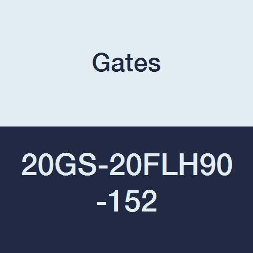 Gates 20GS-20FLH90-152 Couplings GlobalSpiral, Code 62 O-Ring Flange Heavy, Zinc Plated Carbon Steel, 6.50", 90° Bent Tube, 1 1/4" ID
