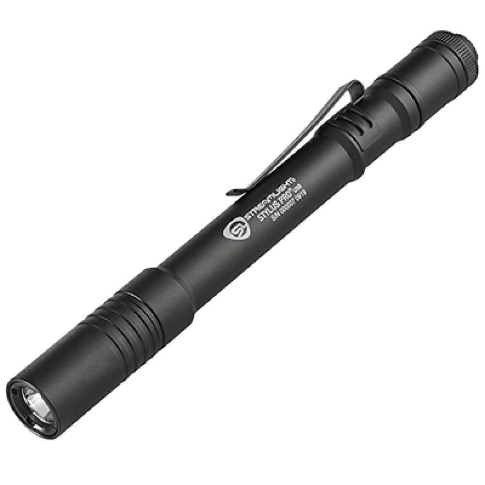 Streamlight Stylus Pro USB 350-Lumen Rechargeable Pen Light for Inspectors, Law Enforcement, and Everyday Use with USB Cable, and Nylon Holster, Black