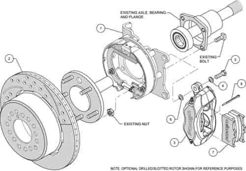 P/S FDLI Park Brake Kit, Red
