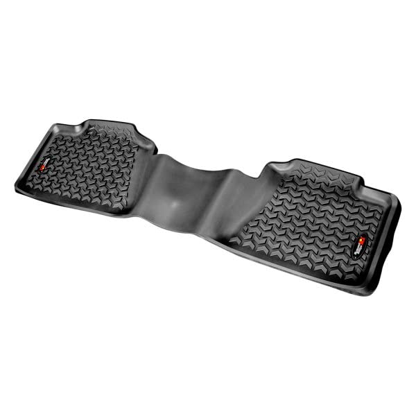 All-Terrain Rugged Ridge 82951.10 Floor Liner Rear Pair Custom Fit 2nd-Row Black For 1999-12 Chevy/GMC Silverado/Sierra 1500/2500/3500 Crew Cab; 1999-06 Silverado/Sierra 1500/2500/3