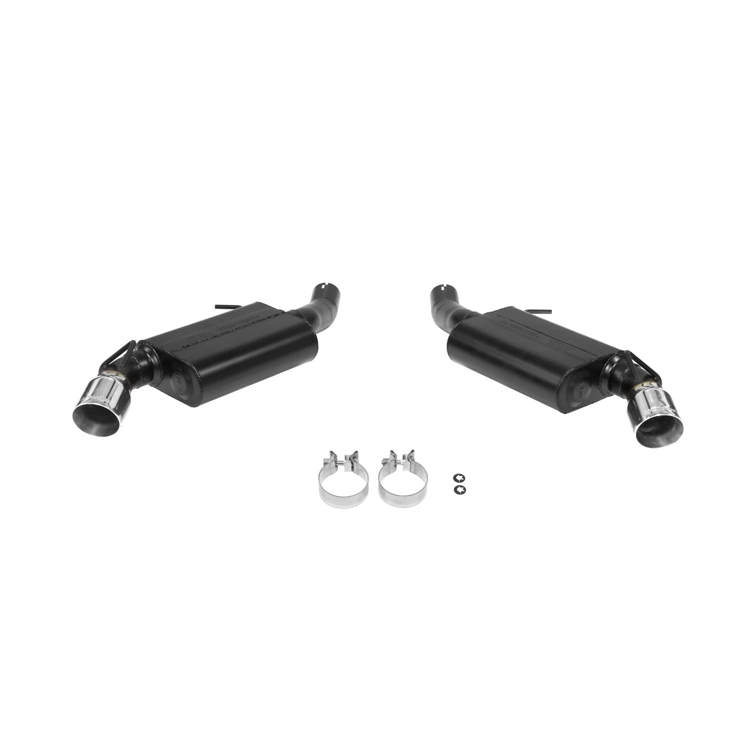 American Thunder Flowmaster 817744 Axle-Back Exhaust Kit 3 Inch 409 Stainless Steel Super 44 Series Mufflers 4 Inch Polished 304 Stainless Tips Compatible with 2016-2024 Camaro SS 6.2L except NPP