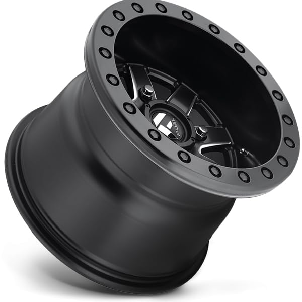Maverick Fuel Bead Lock Black Wheel with Painted Finish (15 x 7. inches /4 x 136 mm, 13 mm Offset)