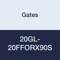 Gates GL Couplings 20GL-20FFORX90S, Female Flat-Face Swivel, 90 Bent Tube, 1 1/4" ID