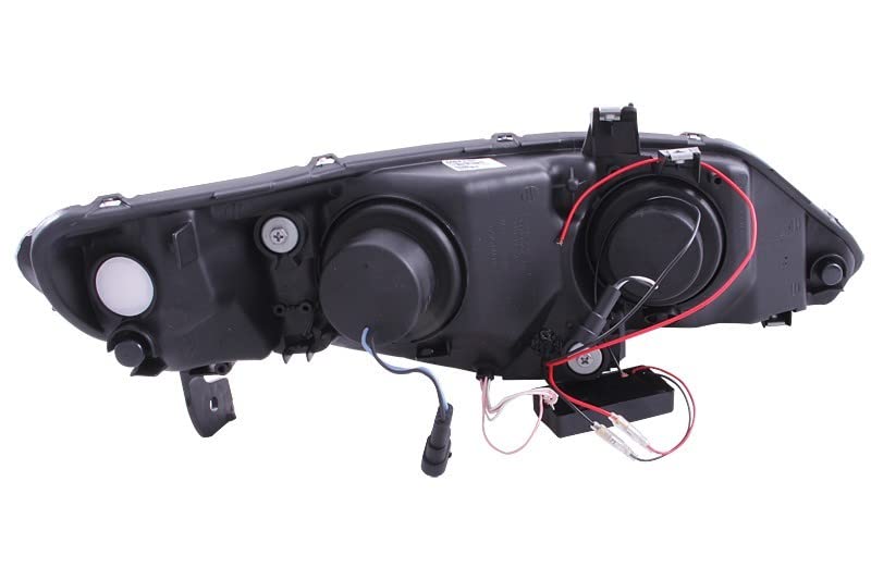 Projector Headlight Set ANZO USA w/CCFL Halo-Black 121454