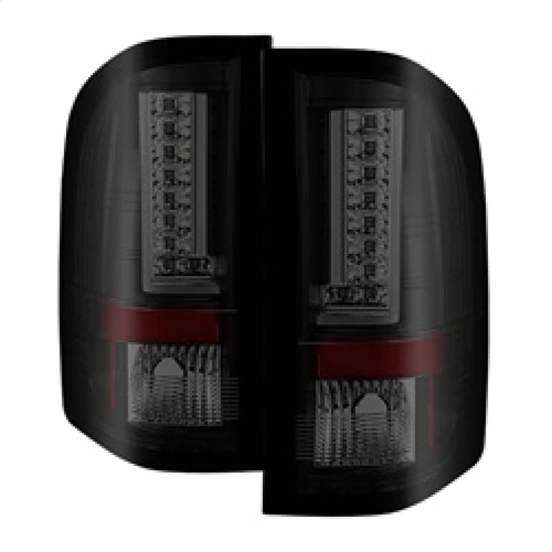 Chevy Silverado Spyder 5082626 07-13 (Does Not Fit 2010 Model With Dual Reverse Socket 921 Bulb) Version 2 LED Tail Lights - Black