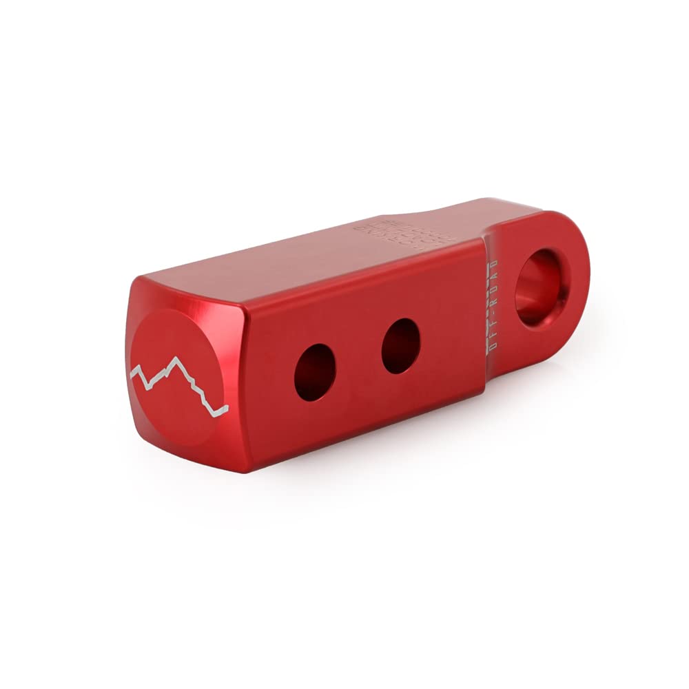 2” Hitch Receiver Borne Off-Road Shackle Mount, Red