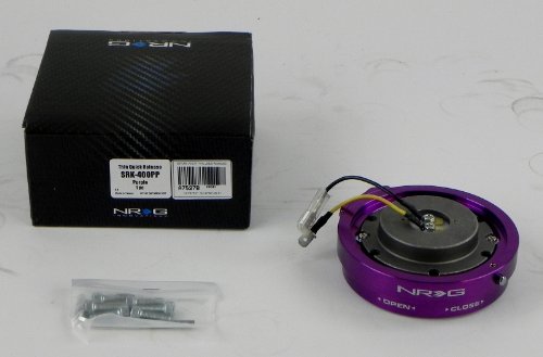 Purple NRG Short Steering Wheel Quick Release Kit - Part # SRK-400PP