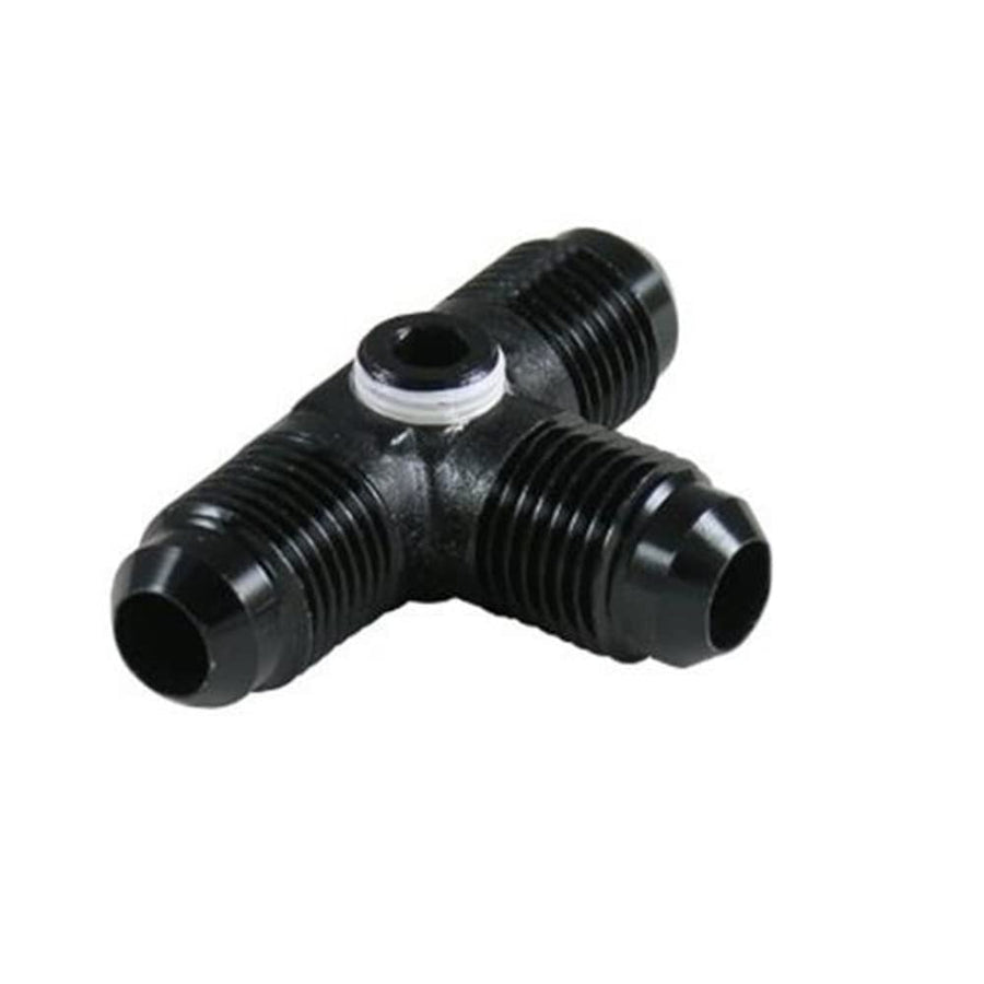 Fragola 997408-BL Performance Systems #8 Male Tee With 1/8 Fpt Port Black