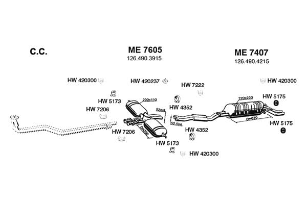 HW5173 Ansa - Exhaust Hanger