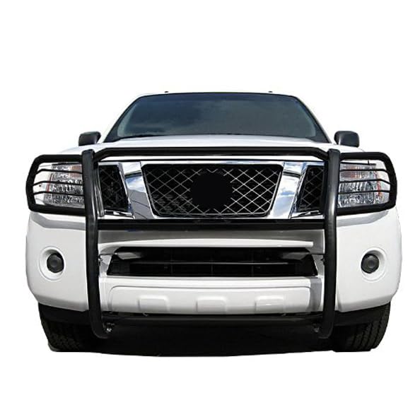 Off Road Black Horse Grille Guard Modular Black Compatible with 2005-2021 Nissan Frontier|2005-2007 Nissan Pathfinder-17A110200MA