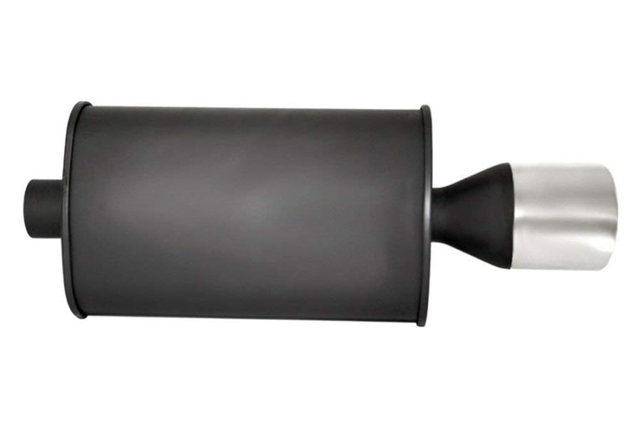 Megan Racing 2.5" Inlet MR-MU-OST-B 4.5"x3" SINGLE Oval Burnt Stainless Steel Tip
