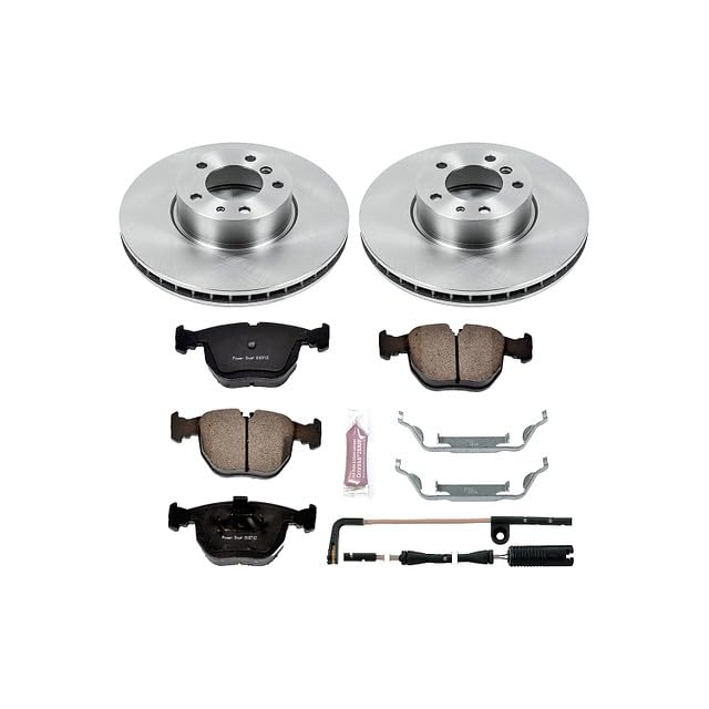 Power Stop Autospecialty KOE508 Front Replacement Brake Kit-OE Brake Rotors & Ceramic Brake Pads For BMW 540i 1997-2000 [Model Specific]