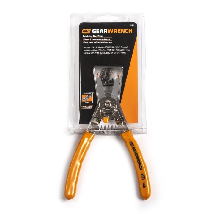 Large GEARWRENCH Universal Convertible Retaining Ring Pliers - 3151, Black