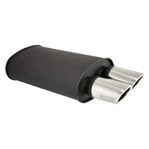 Megan Racing 2.5" Inlet MR-MU-OVA-B 3.5"x2.5" Dual Oval Stainless Steel Tips