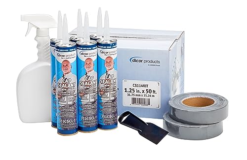 Dicor Seal-Tite CS114KIT Corner Seal Kit - 1.25" X 50' for RVs and Trailers