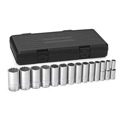 1/2" DR 14 PC SAE DEEP 12 PT SOCKET SET