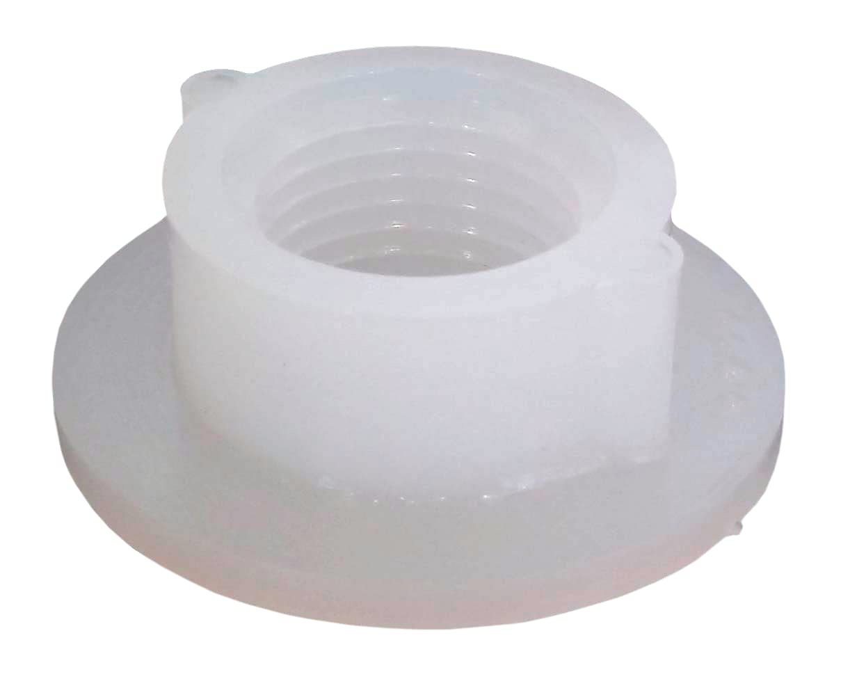 Spin Fitting ICON 12477, Raised, 1/2" FPT, White