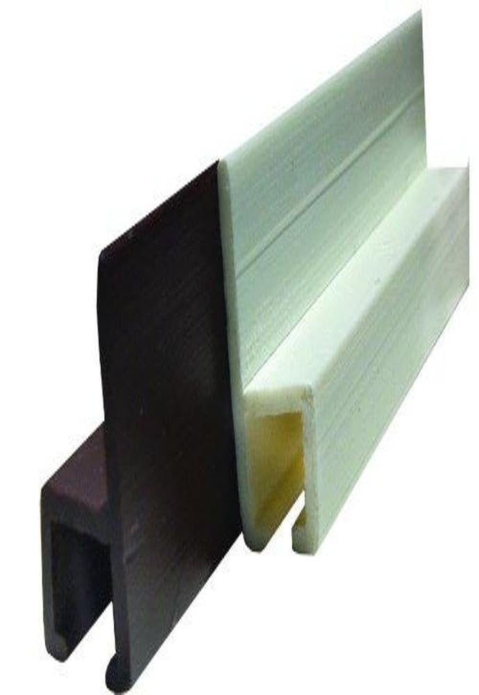 48" JR Products Brown Type-C Wall Mounted Internal Slide Track