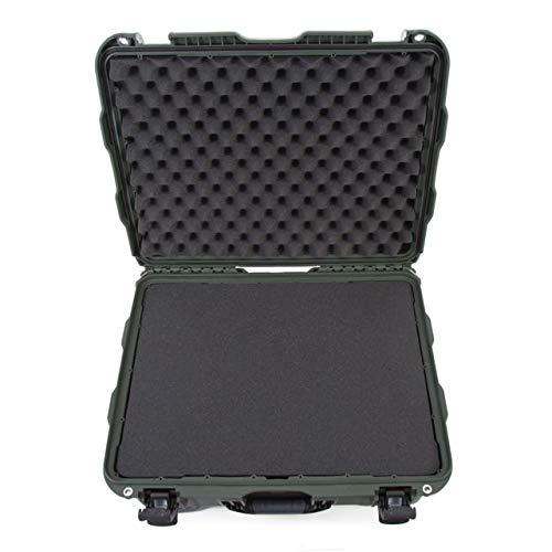 NANUK Waterproof Hard Case 950 with Wheels and Foam Insert, Olive