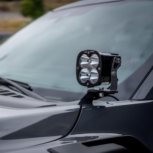 Squadron Pro Baja Designs LED A-Pillar Light Kit for Ford F-150 Raptor 2021+ Truck (Driving/Combo; Clear)