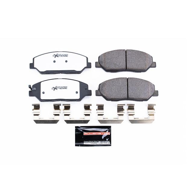 Power Stop Z26 Front Z26-1384 Carbon-Fiber Ceramic Brake Pads For Hyundai Genesis 2009-2011 [Model Specific]
