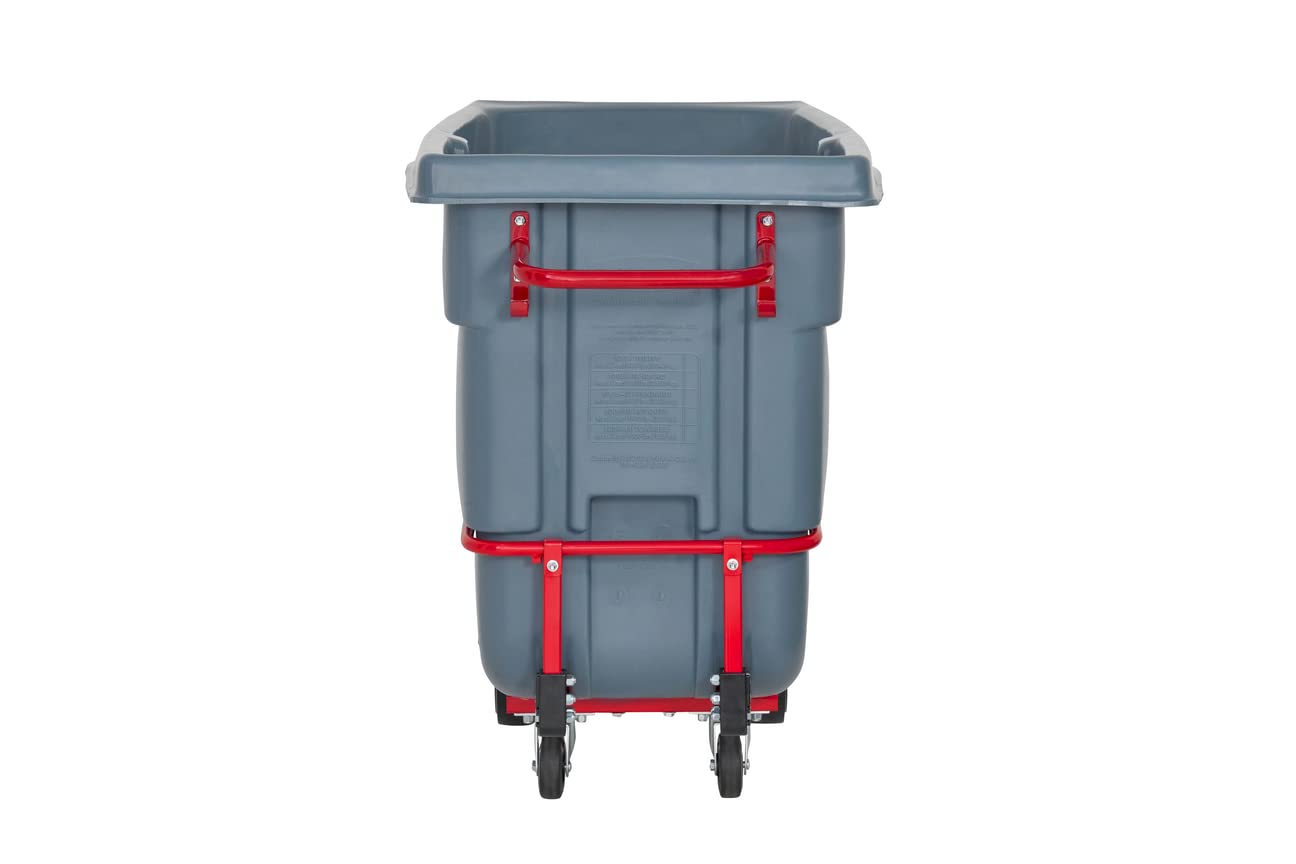 Rubbermaid Brute Dump Truck/Tilt Trash Cart/Garbage Collection/Recycling, 0.5 Cubic Yard, Standard Duty, 1,400 lbs., Gray, Distribution Centers/Warehouse/Manufacturing/Stadiums