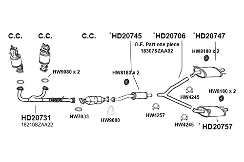 HW9080 Ansa - Exhaust Pipe Flange Gasket