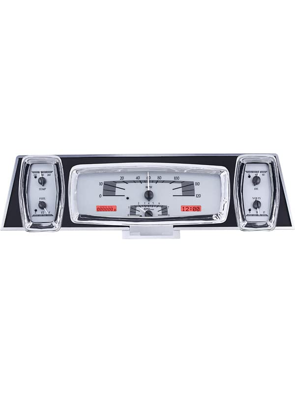 Analog Dash Gauge System Dakota Digital Kit Silver Alloy Red VHX-61L-S-R 61 62 63 Lincoln Continental